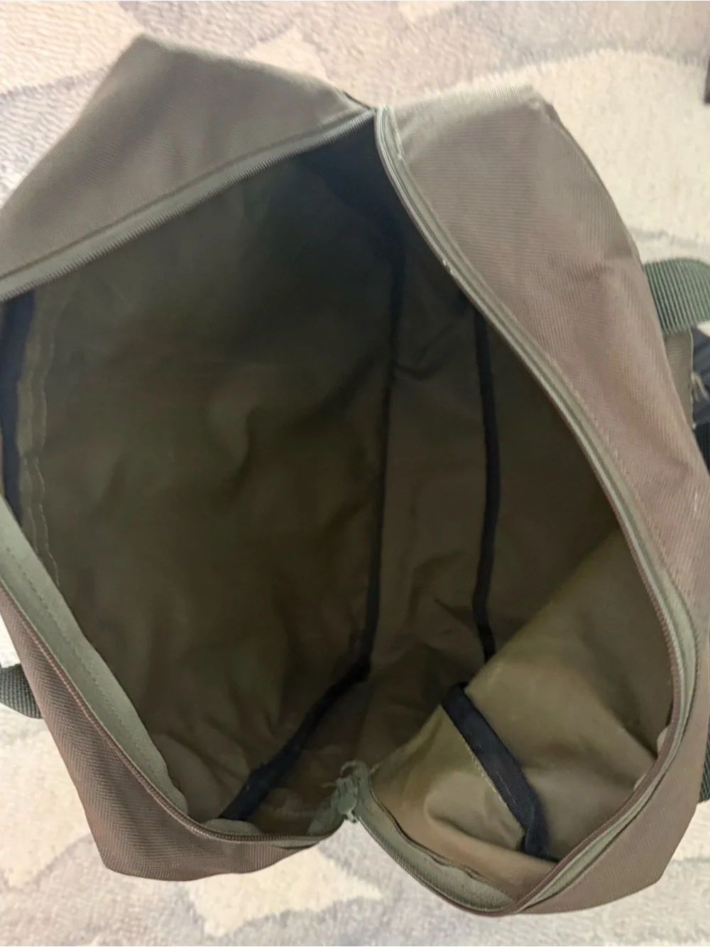 Dickies Olive Canvas Two-Front-Pocket Backpack - never used